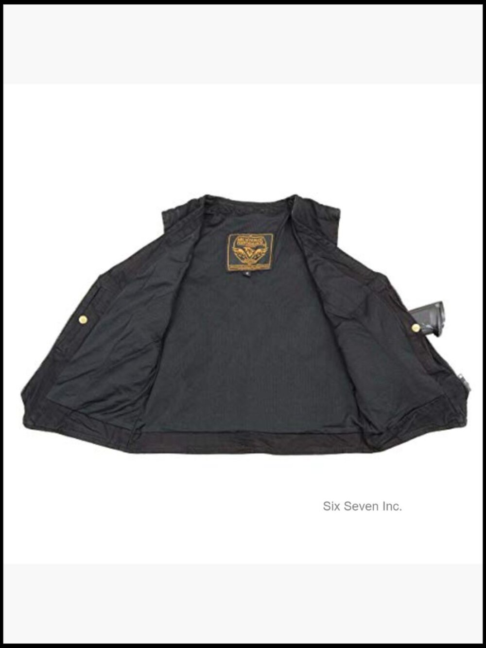 Women's Denim Vest with Zipper Front and Pockets - Picture 2 of 6